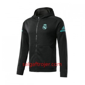 Real Madrid Trainingsjacke Hoodie 2017-18 Sort